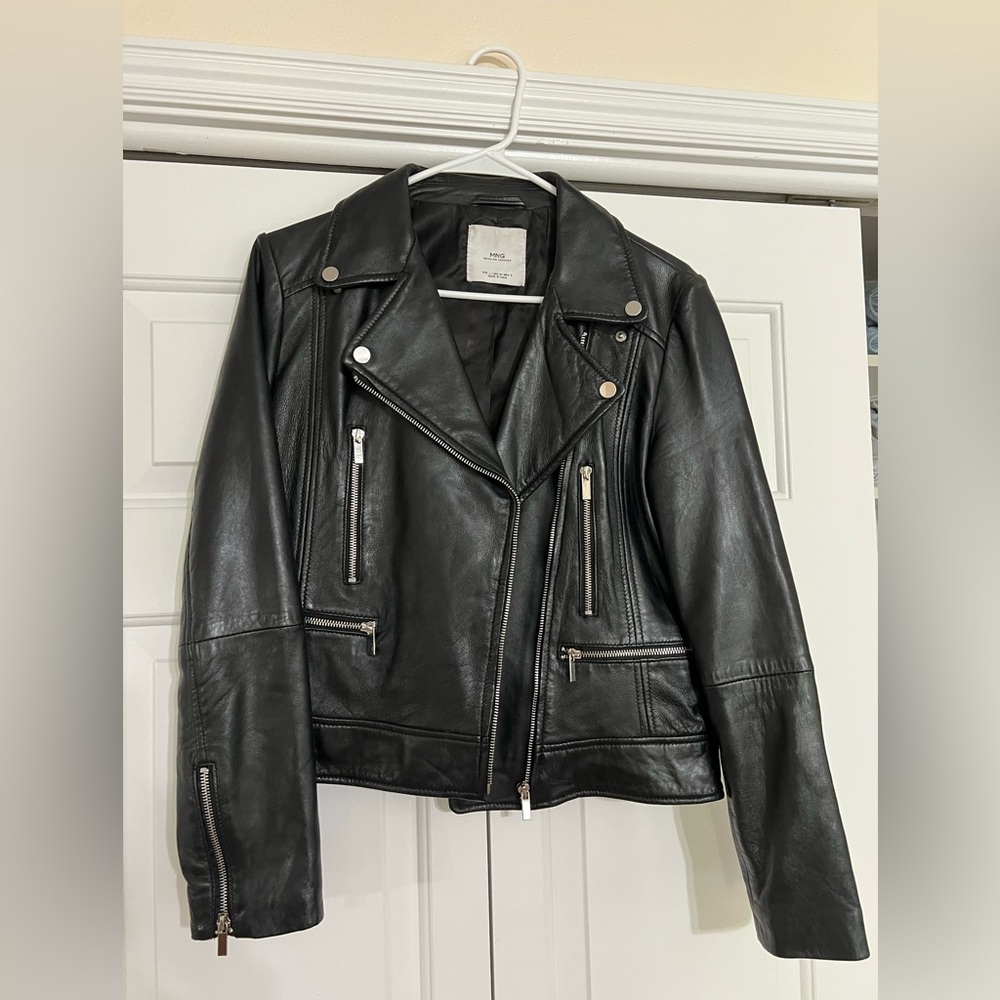 Mango Genuine Leather Jacket